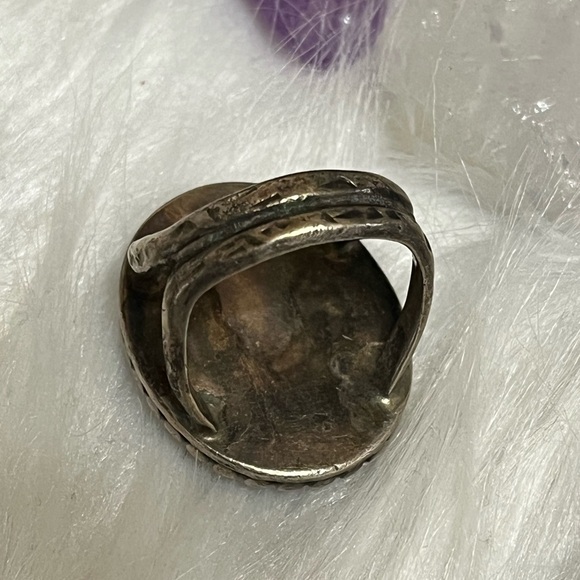 Vintage Sterling Brown Naturistic Ring - Picture 4 of 15